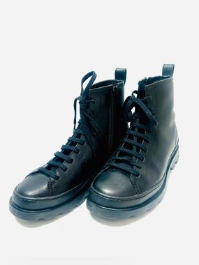Camper | Shoes | Human Energy Camper Beetle Red Suede Ankle Boots